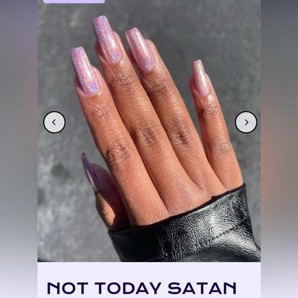 Mooncat Pearl Clutcher and Not Today Satan Nail Polish Set - Picture 7 of 15